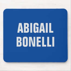 Mousepad Nitidez arrojada, excelente nome minimalista azul