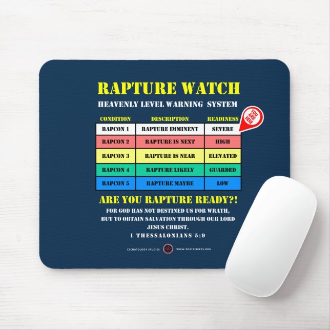 Mousepad Níveis de Alerta de Êxtase (Com mouse)