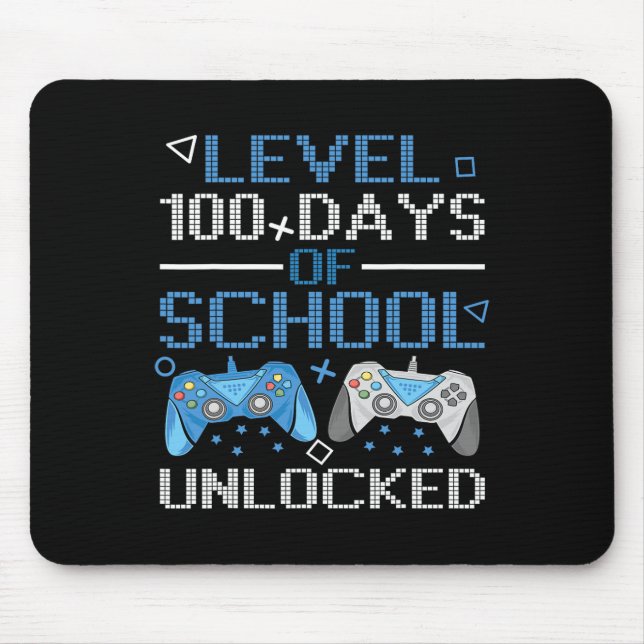 Mousepad Nível 100 Dias De Controlador De Jogo Completo Da  (Frente)