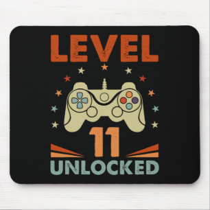 Mousepad Nível 11 Vídeo Gamer 11 Birthday 11 Yea