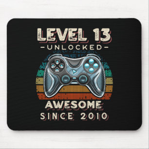 Mousepad Nível 13 13 do jogo de vídeo desbloqueado Aniversá