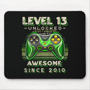 Mousepad Nível 13 13 do jogo de vídeo desbloqueado Aniversá