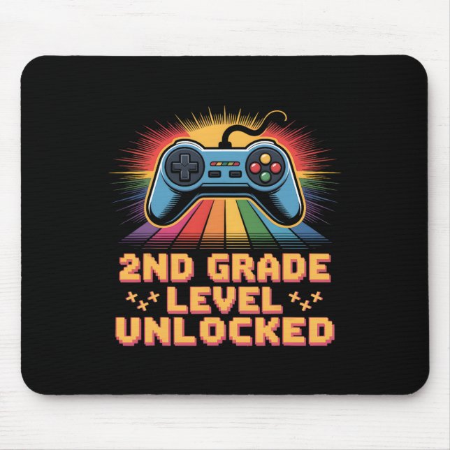 Mousepad Nível 2ª Série Desbloqueado Volta às Aulas Primeir (Frente)