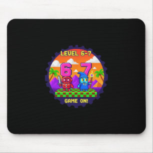 Mousepad Nível 6 7 Jogos Pixel Art Seis Sete Jogadores 