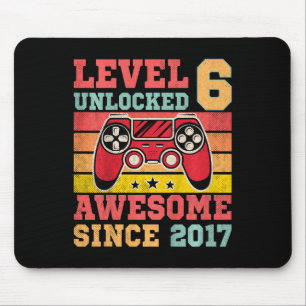 Mousepad Nível 6 Vintage Video Game 6 Birthday G