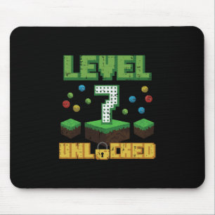 Mousepad Nível 7 Desbloqueado Pixel Gamer 7º Aniversário Jo