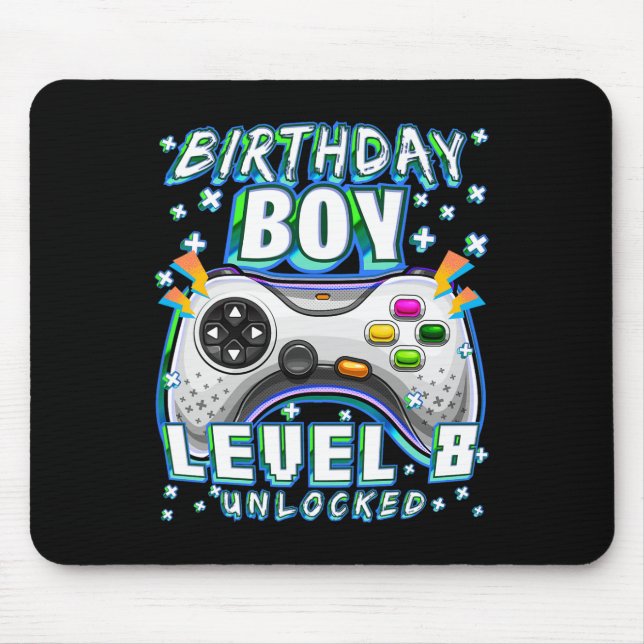 Mousepad Nível 8 Desbloqueado Jogo de Vídeo Aniversário de  (Frente)