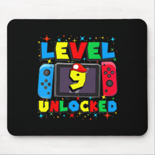 Mousepad Nível 9 Desbloqueado Jogador Presente de Aniversár