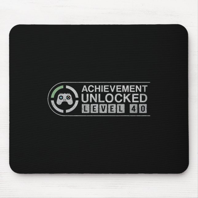 Mousepad Nível de diversão 40 Vídeo completo Retro Jogo 40º (Frente)