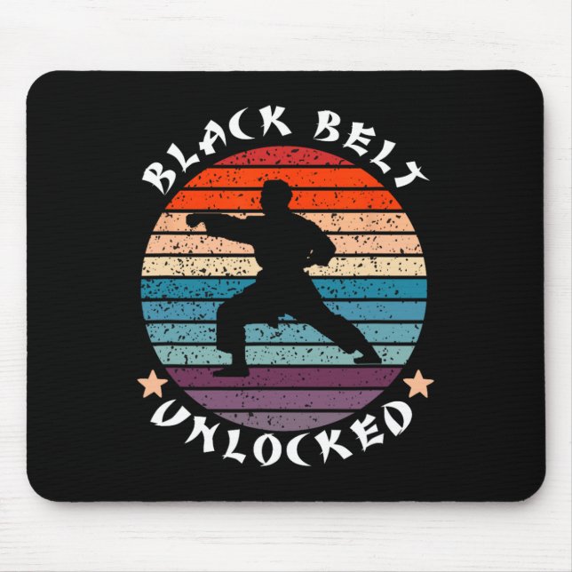 Mousepad Nível do cinto preto de alcance desbloqueado Karat (Frente)