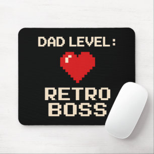Mousepad Nível do pai: Design de Chaves de Jogos Retroativo