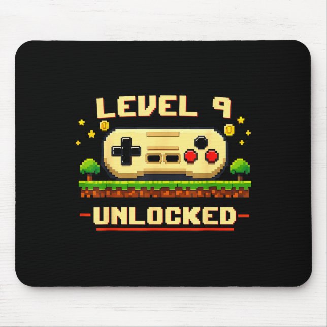 Mousepad Nível engraçado 9 desbloqueado jogo de vídeo 9º an (Frente)