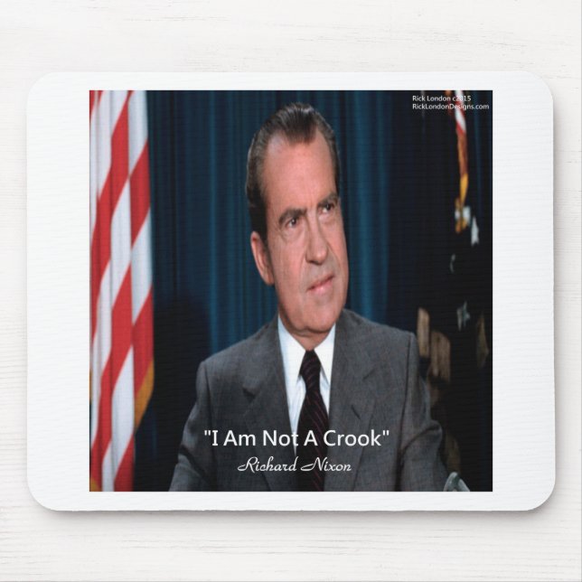 Mousepad Nixon & Não Um Ladrão Citação (Frente)
