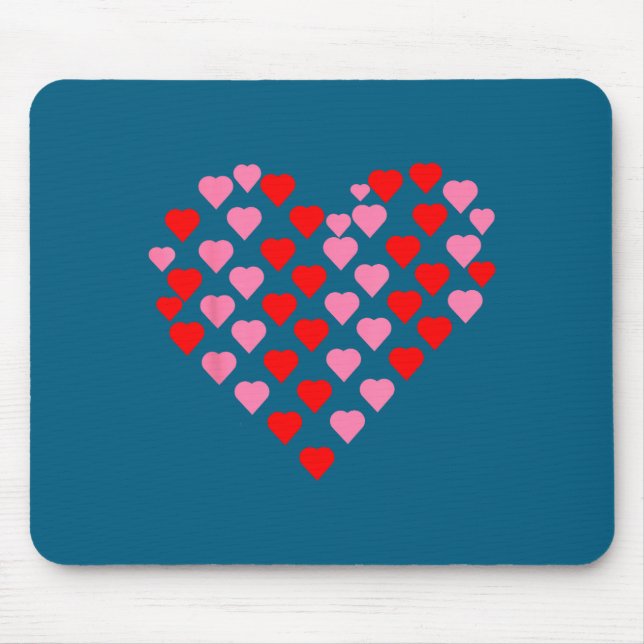 Mousepad Nk And Red Hearts Lovers Funny Valentine’s Day Hum (Frente)