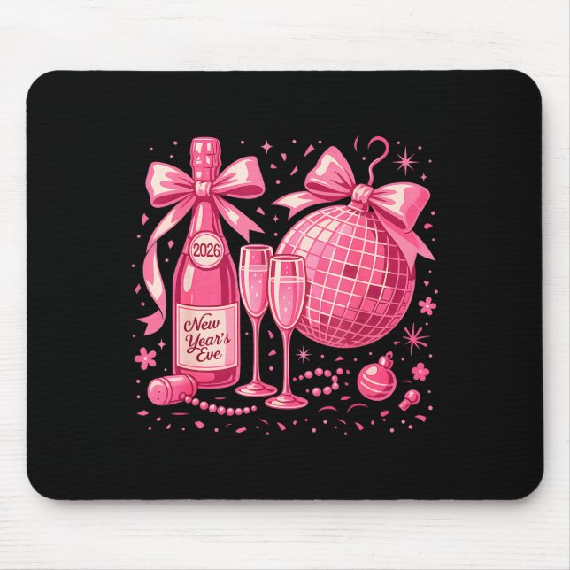 Mousepad Nk New Year's Eve 2026 Disco Champagne Party  (Frente)