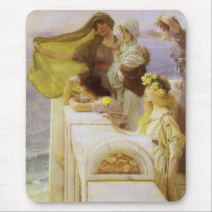 Mousepad No Berço de Afrodite por Sir Lawrence Alma Tadema