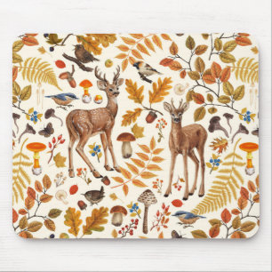 Mousepad No bosque/cervo de outono em branco
