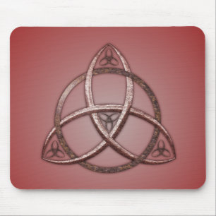 Mousepad Nó celta vermelho da trindade