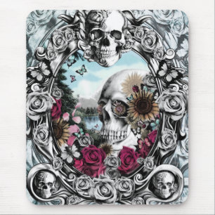 Mousepad No crânio do espelho.