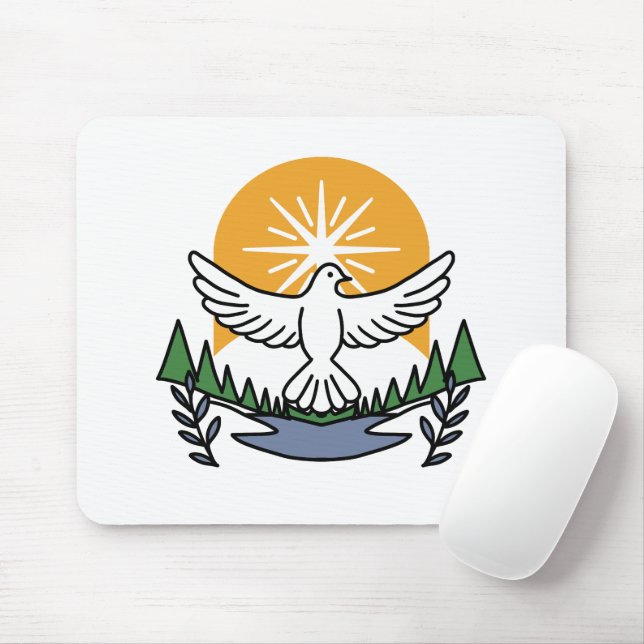 Mousepad No espírito de Deus que levanta - fé e liberdade (Com mouse)