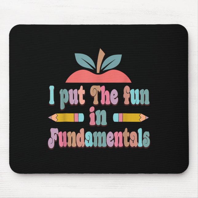 Mousepad No Fundamentos - Dia dos Professores Divertidos (Frente)
