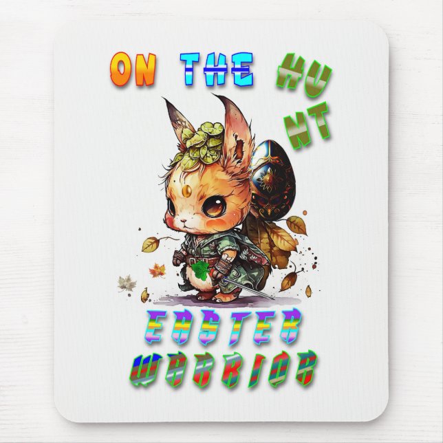 Mousepad No Guerreiro da Páscoa de Caça (Frente)