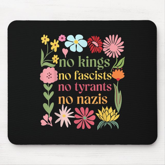 Mousepad No Kings In America No Fascists We The People Poli (Frente)
