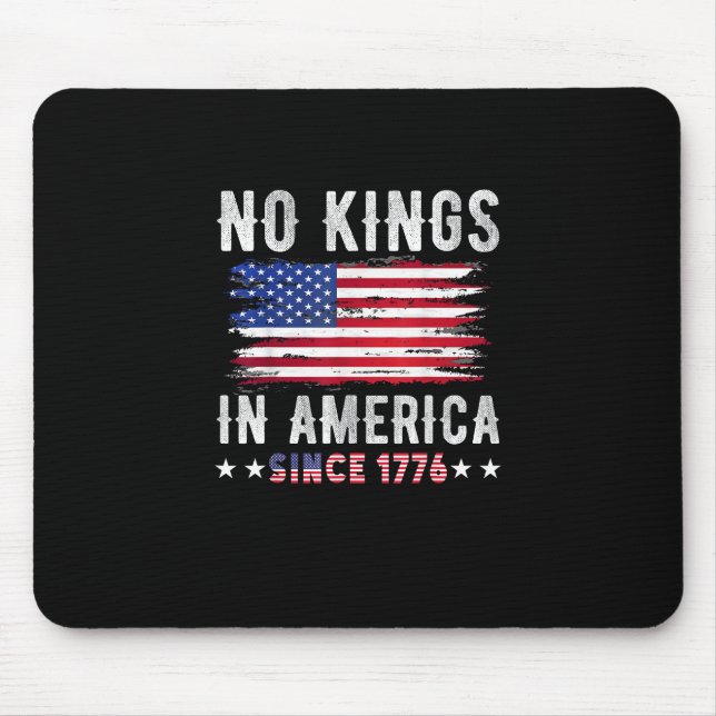 Mousepad No Kings In America Vintage Patriotic Independence (Frente)