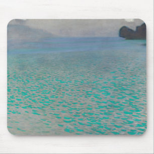 Mousepad No Lago Attersee de Gustav Klimt, Arte Fino Vintag