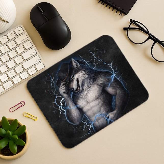 Mousepad No More Mr Nice Guy Funny Alpha Wolf Meme Brainrot (Criador carregado)