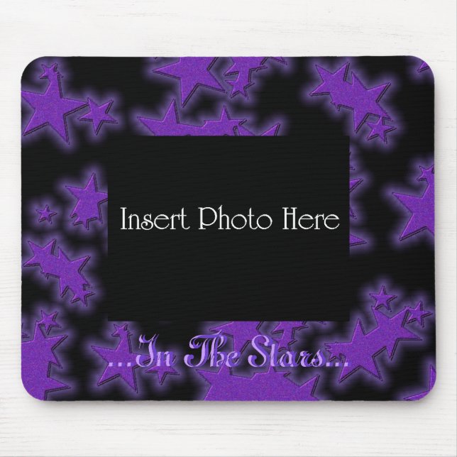 Mousepad No Pad Do Mouse Roxo Star Frame (Frente)
