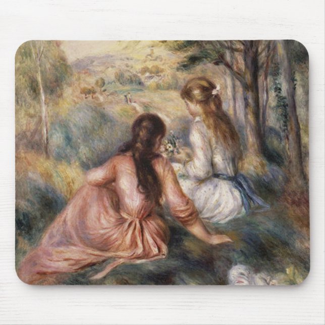 Mousepad No prado por Pierre-Auguste Renoir (Frente)