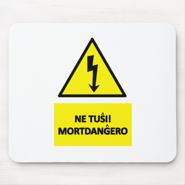 Mousepad No tocar Don't touch (Frente)