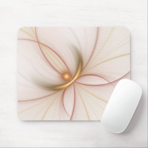Mousepad Nobre Copper E Dourado Abstrato de Arte Fractal Mo