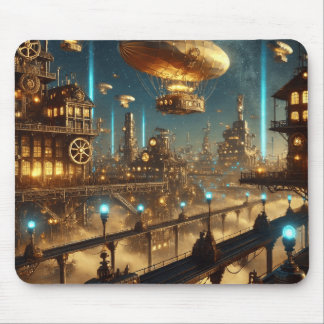 Mousepad Nocturnal Steampunk Haven