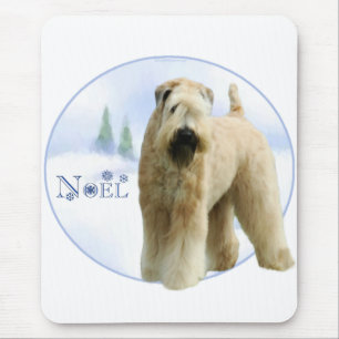 Mousepad Noel de Terrier, com revestimento suave