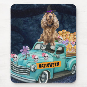 Mousepad Noite Assustadora do Caminhão de Halloween do Cach