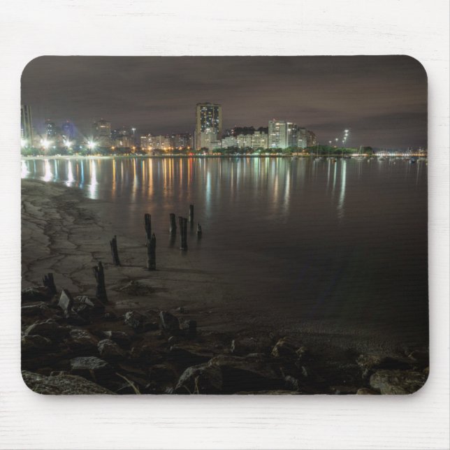 Mousepad Noite da baía de Botafogo (Frente)