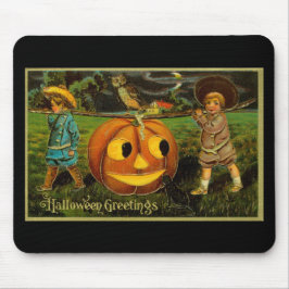 Mousepad Noite de Colheita de Jack-o-Lantern de Halloween p
