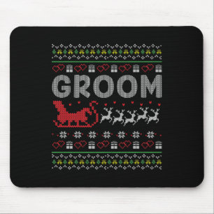 Mousepad Noite de Natal da Noite de Natal Feliz Casal Gi