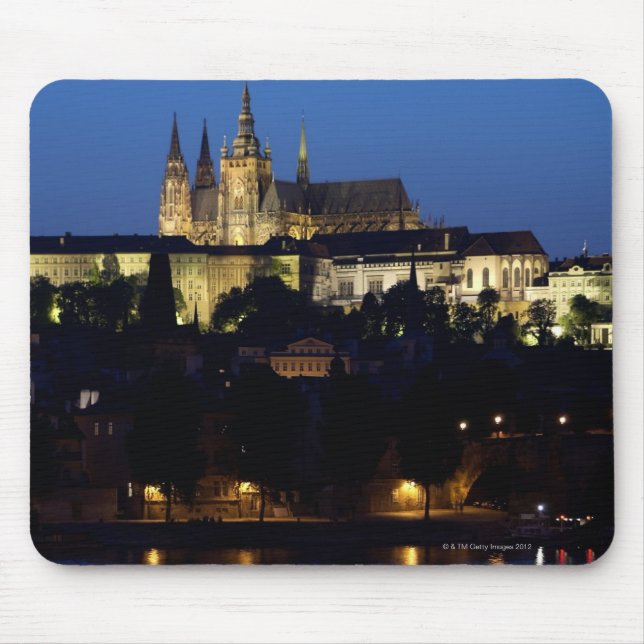 Mousepad Noite em Praga, República Checa (Frente)