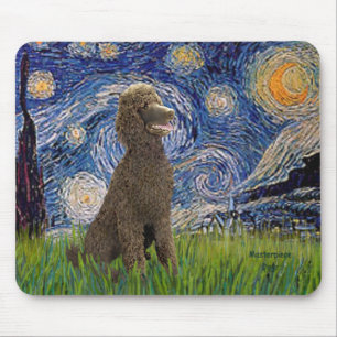 Mousepad Noite Estrelada - Rua de Chocolate. Poodle