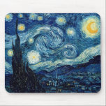 Mousepad Noite estrelado por Vincent van Gogh<br><div class="desc">Noite estrelado por Vincent van Gogh</div>