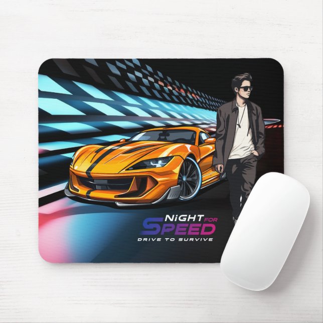 Mousepad Noite pela velocidade | (Com mouse)