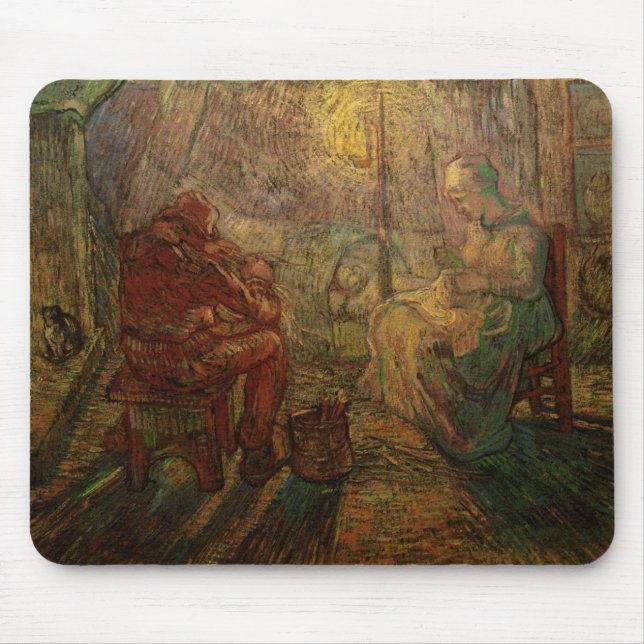 Mousepad Noite - The Watch by Vincent van Gogh (Frente)