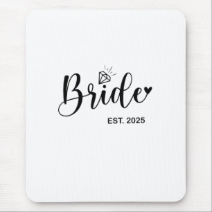 Mousepad Noiva Anúncio de Casamento de Primavera de 2025 Ca