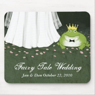 Mousepad Noiva de Casamento e Sapo Príncipe