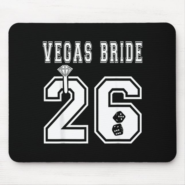 Mousepad Noiva de Vegas 2026 Despedida de Solteira Chuva de (Frente)