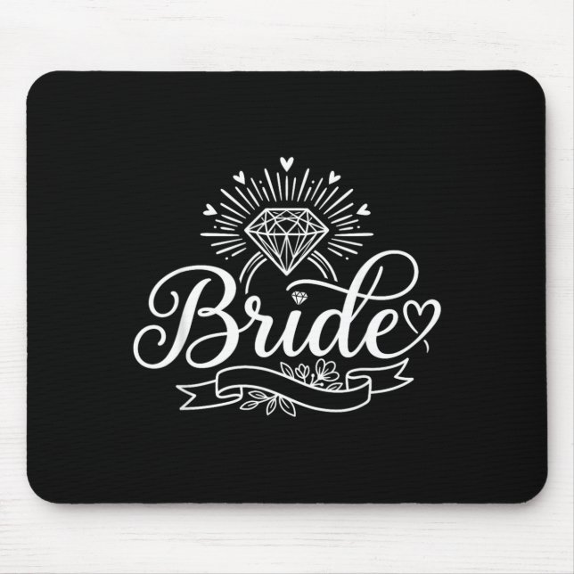 Mousepad Noiva Divertida Despedida de Solteira Noiva Engaja (Frente)