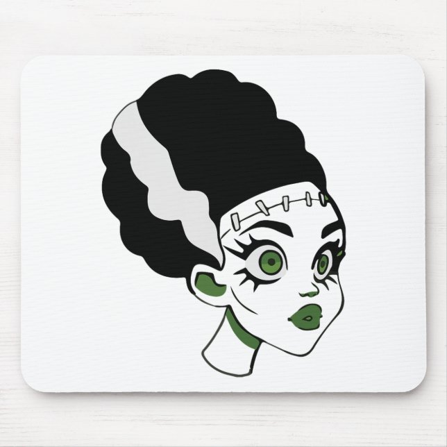 Mousepad Noiva do Monstro de Frankenstein Fantasia de Hallo (Frente)
